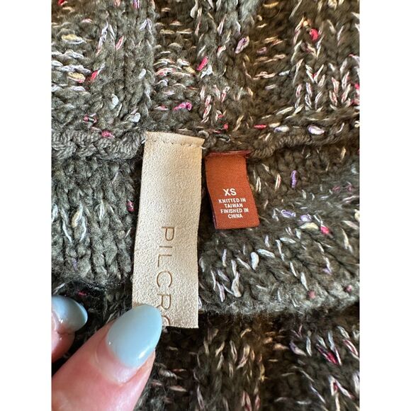 Anthropologie Pilcro Green Oversized Cowlneck Sweater Size XS - Picture 3 of 4